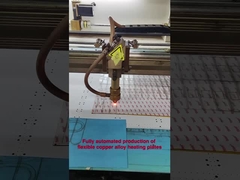 La apariencia de la lámina de calefacción se está produciendo