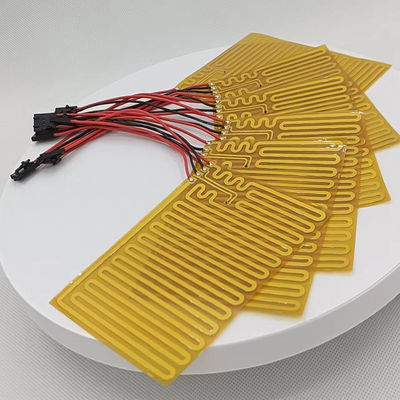 Calentador flexible de encargo eléctrico, grueso del elemento de calefacción de la película fina del Polyimide 0.1m m