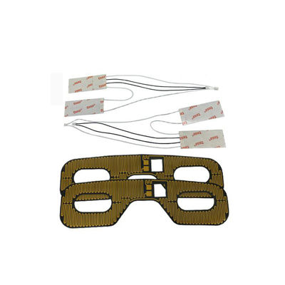 Elemento de calefacción del Polyimide del metal del OEM flexible con forma especial del color negro amarillo