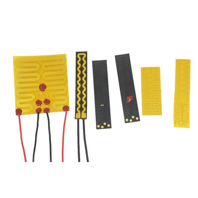 Elemento de calefacción del Polyimide del metal del OEM flexible con forma especial del color negro amarillo