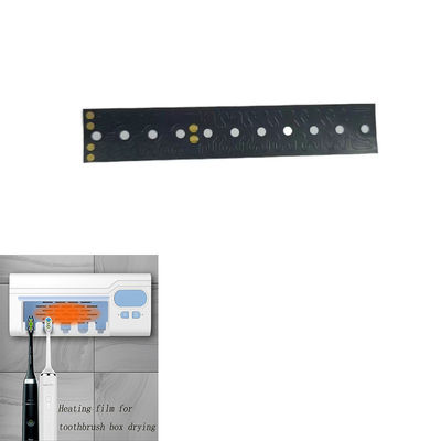 Película de calefacción flexible del control de la temperatura para el OEM de la caja del cepillo de dientes de la desinfección