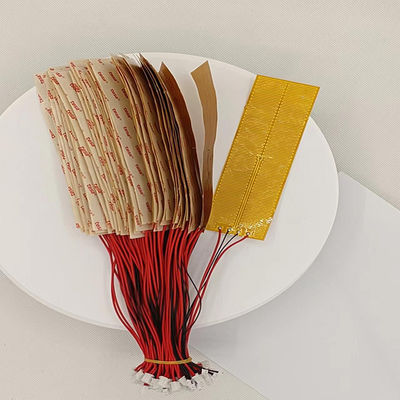 película fina de la calefacción del Polyimide de 0.1m m, almohadas en forma de &quot;U&quot; de encargo flexibles de Kapton Heater For