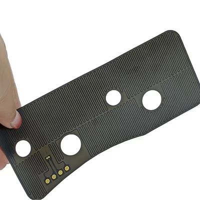 Calentadores flexibles de poliimida amarillo/negro con elemento de calefacción delgado y protección contra el sobrecalentamiento