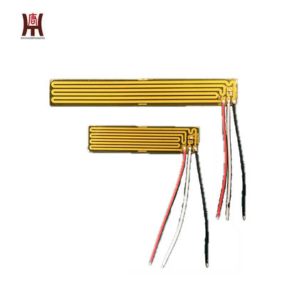 Calentador eléctrico de película flexible y flexible de 9*37 mm de poliamida ultra delgada